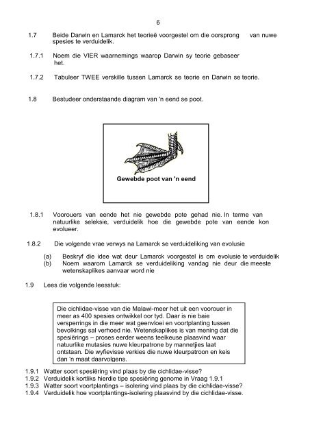 HERSIENINGSVRAE – VRAESTEL 1