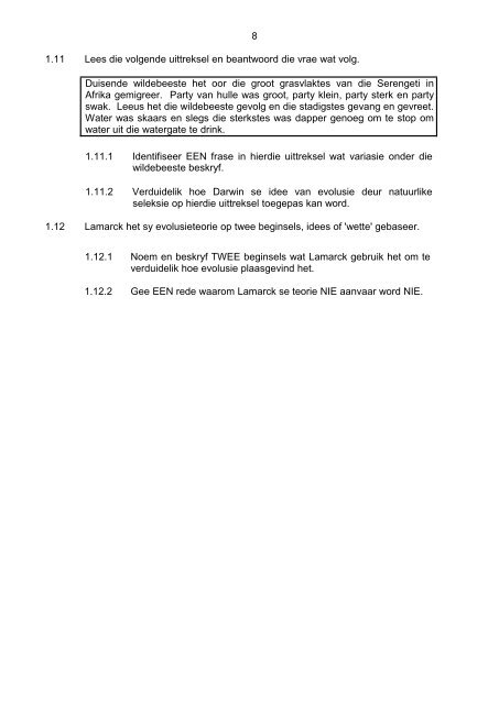 HERSIENINGSVRAE – VRAESTEL 1