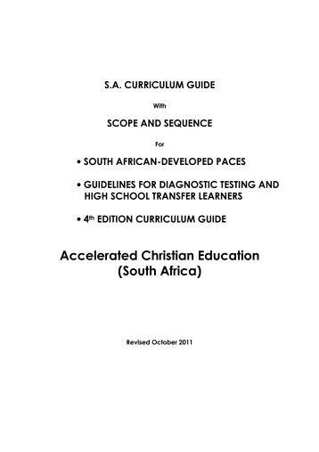 Accelerated Christian Education (South Africa) - ACE Ministries