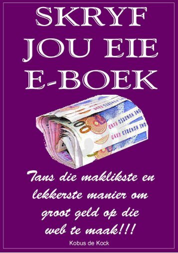 Skryf jou eie E-boek - SA Vryskutskrywer