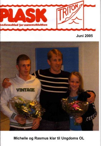 Juni 2005 Michelle og Rasmus klar til Ungdoms OL