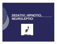 SEDATIVI, HIPNOTICI, NEUROLEPTICI