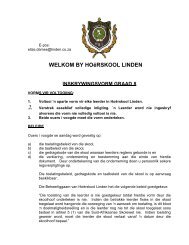 en finansiële vorm 2014 - Hoërskool Linden