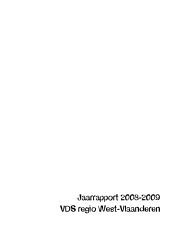 Jaarrapport 2008-2009 WVL - Vlaamse Dienst Speelpleinwerk