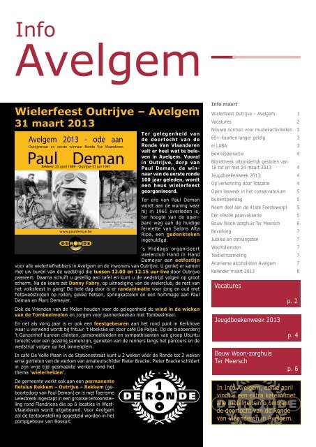 Info avelgem maart