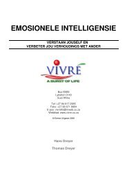 EMOSIONELE INTELLIGENSIE - Dr. Hans Dreyer