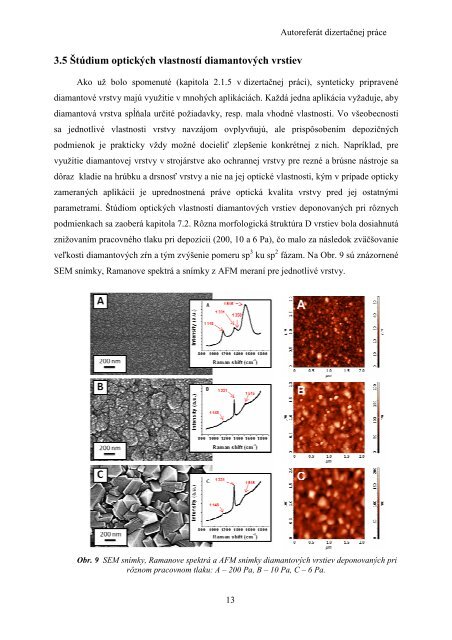 Diamond in nanotechnology - Fakulta elektrotechniky a informatiky ...