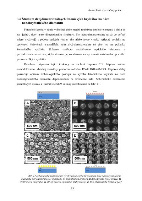 Diamond in nanotechnology - Fakulta elektrotechniky a informatiky ...