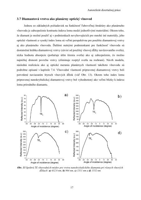 Diamond in nanotechnology - Fakulta elektrotechniky a informatiky ...