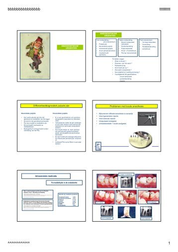 URGENTIES deel 5 - endodontische urgenties & medicatie