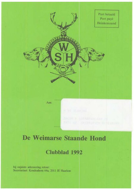 Editie 4 - De Weimarse Staande Hond