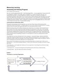 Measuring Learning: Assessing and Valuing Progress - Arthur D. Little