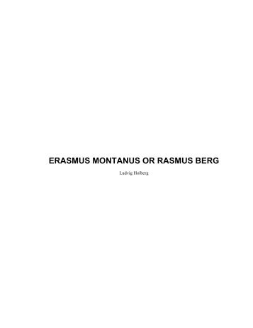 ERASMUS MONTANUS OR RASMUS BERG - SearchEngine.org.uk