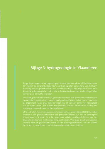 Bijlage 3: Hydrogeologie in Vlaanderen (PDF - 20 MB