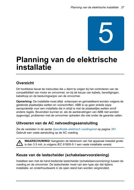 Handleiding ACS355 - Electro Drive BV