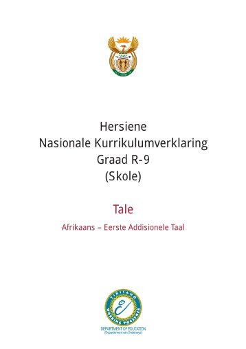Afrikaans Eerste Addisionele Taal - Department of Basic Education