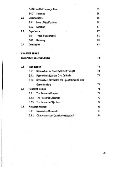 an investigative analysis of the psychological characteristics and job ...