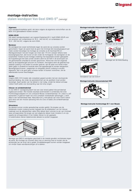 Handboek montage - Legrand