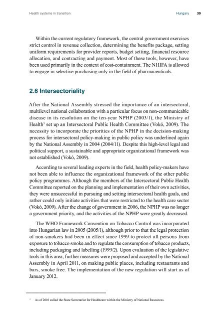 Health Systems in Transition - Hungary - World Health Organization ...