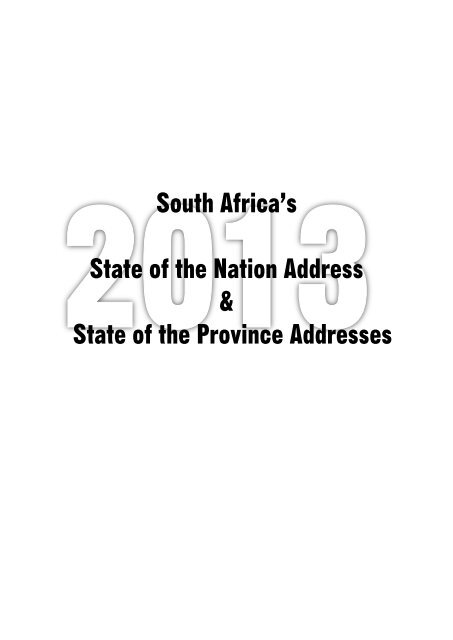 SONA AND SOPAs 2013.pdf - The Policy Action &gt; Network