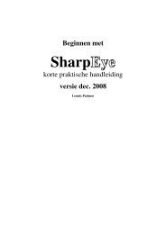 Beginnen met SharpEye - Klavar Vereniging