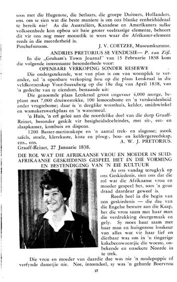 Afrikaanse vrou en moeder - Afrikanergeskiedenis