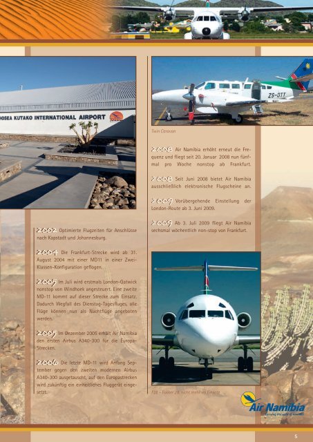 EIN PRODUKT DER FREHNER CONSULTING - Air Namibia