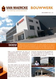 Van Maercke 29/06/2011Een nieuw bedrijfsgebouw voor Sidem