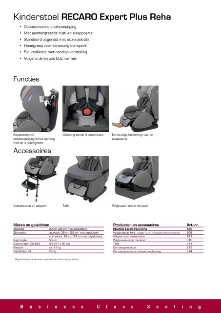 RECARO Monza Reha - BCS Recaro