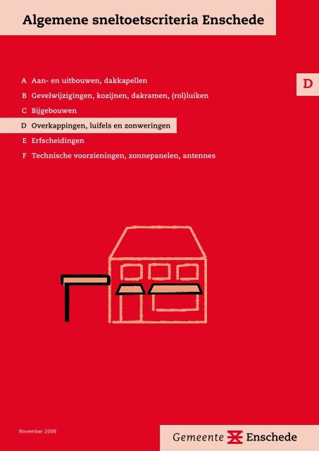 D Overkappingen, luifels en zonweringen