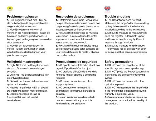 Laser avståndsmätare - Laser Avstandsmålere - Laser ...