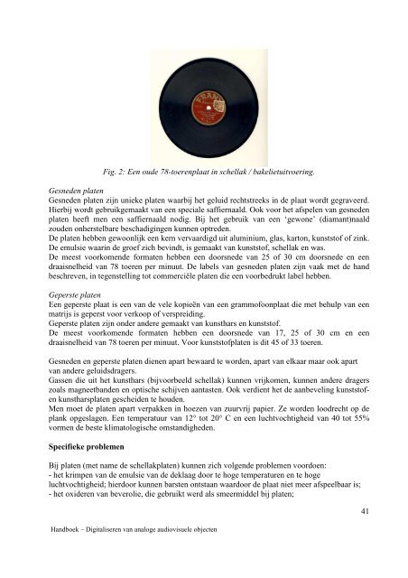 Handboek digitaliseren van analoge audiovisuele objecten - eDAVID