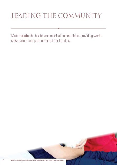 Download the 2011 Annual Review (pdf) - Mater Hospitals, Brisbane ...