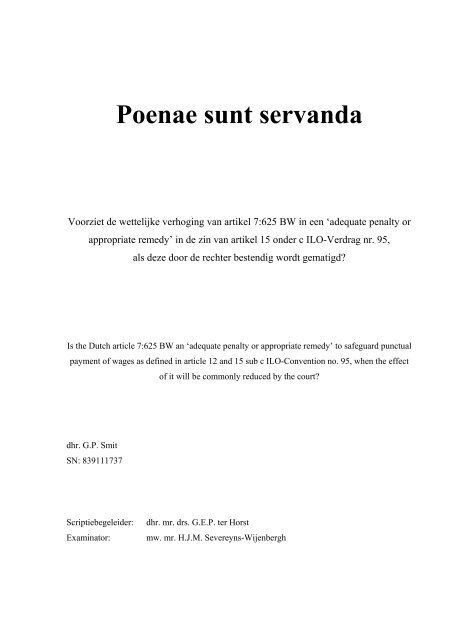 Poenae sunt servanda - DSpace at Open Universiteit