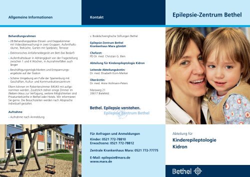 Kinderepileptologie Kidron - Krankenhaus Mara