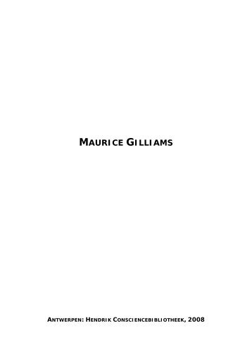 MAURICE GILLIAMS - Erfgoedbibliotheek Hendrik Conscience