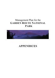 GRNP MANAGEMENT PLAN APPENDICES - SANParks