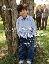 Looking Forward, Giving Back - Southwest Initiative Foundation
