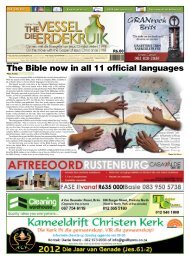 The Bible now in all 11 official languages - Die Erdekruik / The Vessel