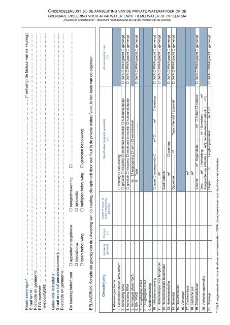 Folder keuring privé-waterafvoer - Pidpa