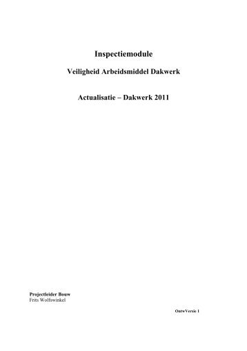 Veiligheid Arbeidsmiddel Dakwerk - Dumebo DWS