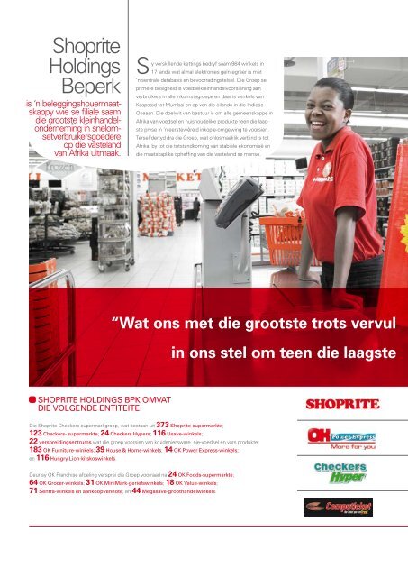 Inhoudsopgawe - Shoprite Holdings Ltd