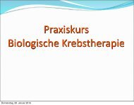 Biologische Krebstherapie 2010 Allgemein.pdf - Dr. Reinhard Probst