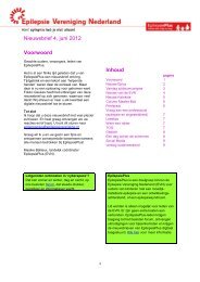 Nieuwsbrief 4, juni 2012 - Epilepsie Vereniging Nederland