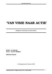 'VAN VISIE NAAR ACTIE' - Stichting Agro Keten Kennis