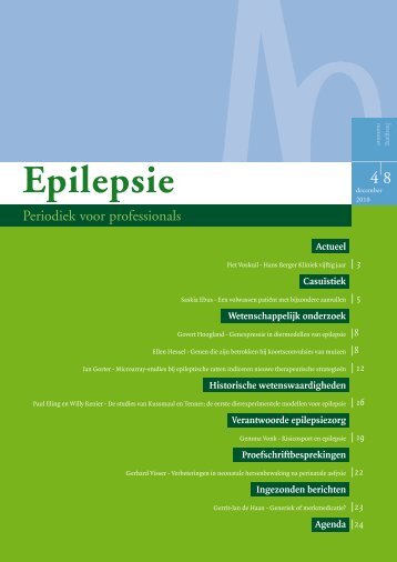 december 2010 - Nederlandse Liga tegen Epilepsie