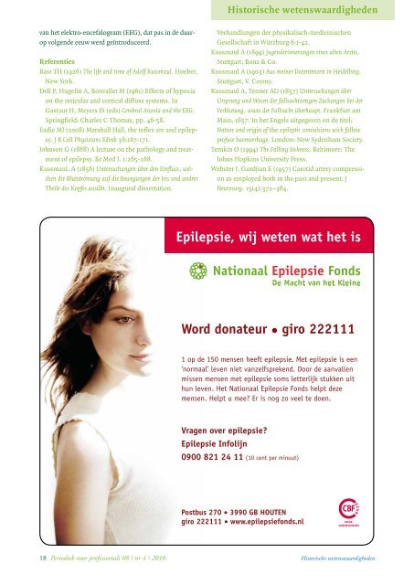 december 2010 - Nederlandse Liga tegen Epilepsie