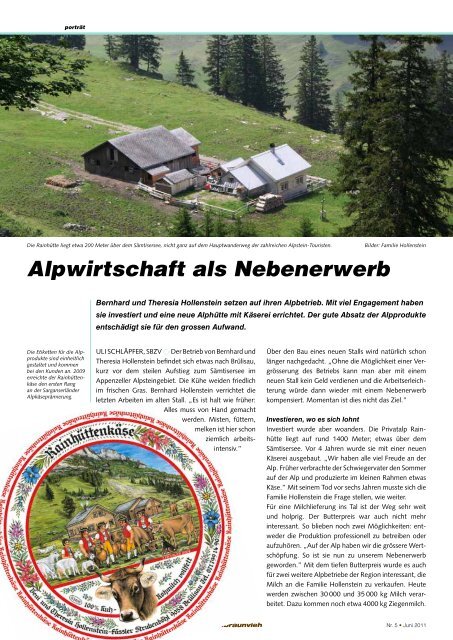 CHbraunvieh 05-2011 - Schweizer Braunviehzuchtverband