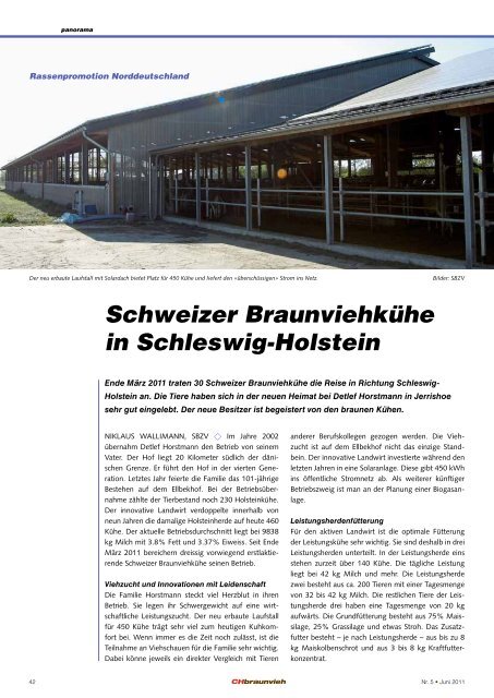 CHbraunvieh 05-2011 - Schweizer Braunviehzuchtverband