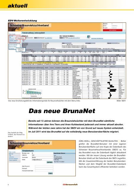 CHbraunvieh 05-2011 - Schweizer Braunviehzuchtverband